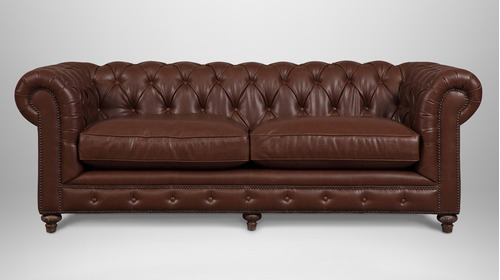 Sofa Chesterfield Para 3 Personas En Simil Piel