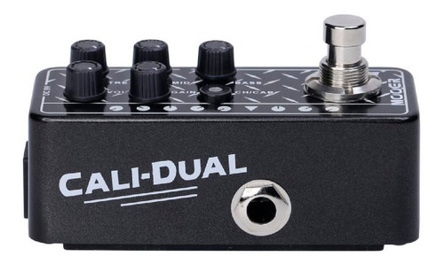 Imagem 3 de 6 de Pedal Pré Amp Para Guitarra Mooer Cali Dual M011 Oferta!