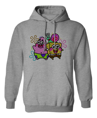 Sudadera Bob Esponja, Patricio Y Gary Amistad X100pre