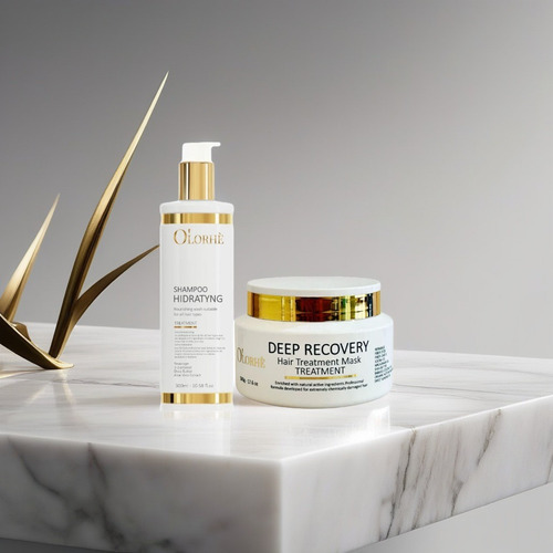 Kit Shampoo 300ml Hair Mask Deep Recovery 500ml Olorhe
