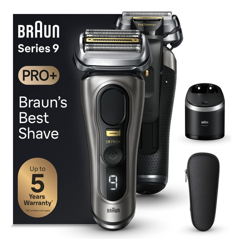 Máquina Afeitadora Eléctrica Braun Series 9 Pro+, 9565cc Color Negro