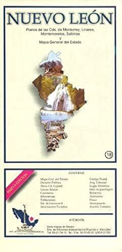 Libro: Mapa De Nuevo León, México, Estados Y Principales Ciu