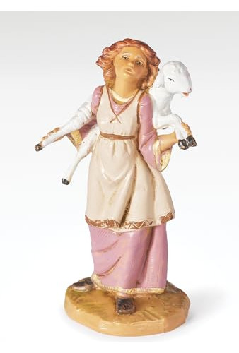 Figura Sofi La Pastora, 12cm, Natividad, Pintada A Mano