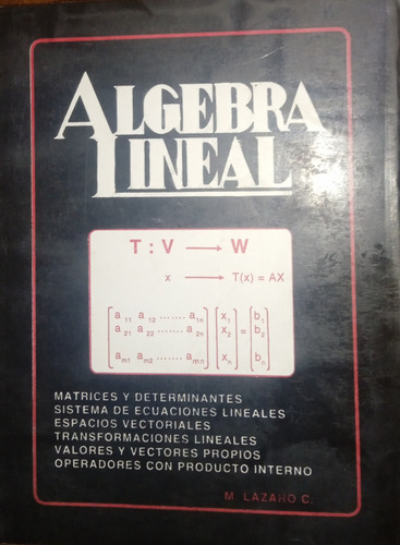 Libro Algebra Lineal (Usado)