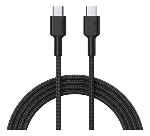 Aukey Cable Usb-c A Usb-c 0.9m 60w Negro - Cb-cd45-b