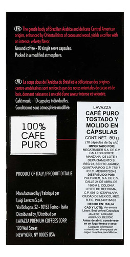 Café Lavazza Cápsulas Espresso Deciso 50g