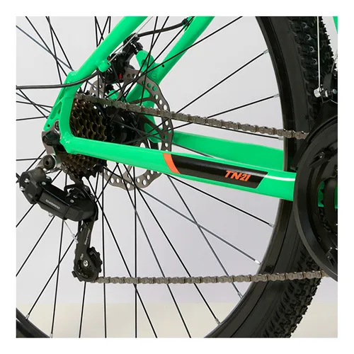 Bicicleta Aro29 de aluminio Tn-21 Athor de 21 velocidades, color verde