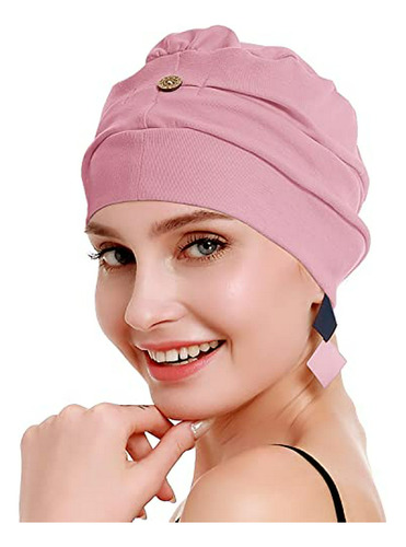 Osvyo Cotton Chemo Turbans For Women Cancer Hairloss Hat - C
