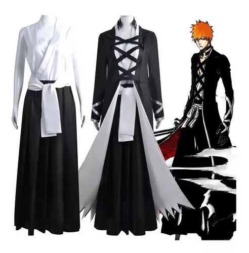 Anime Bleach Cosplay Costume Bleach Kurosaki Ichigo Lolita Kimono