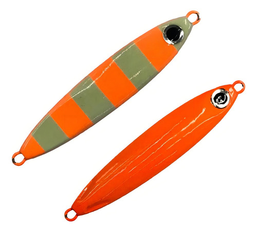Isca Artificial Ns Jig Shino 40g 7,5cm Laranja Listrado Glow