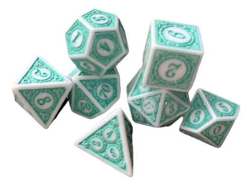 Juego De Dados De 7 Piezas, Dados Poliédricos, Material