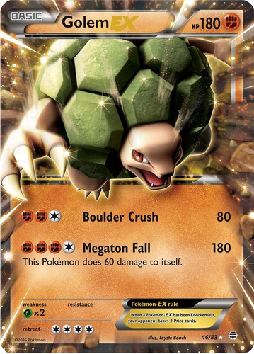 Cartas Pokemon Golem Ex 46/83 Generations Gen