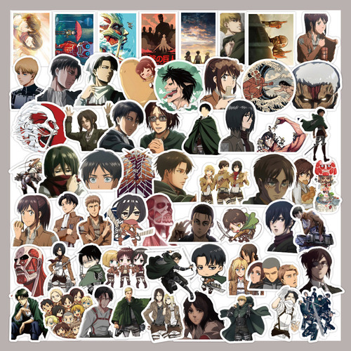 Pegatinas De Anime De Ataque A Los Titanes Para Niños Calco