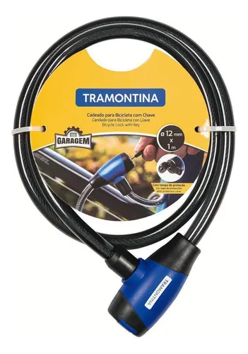 Candado antirrobo Tramontina para llave de bicicleta de 1 metro