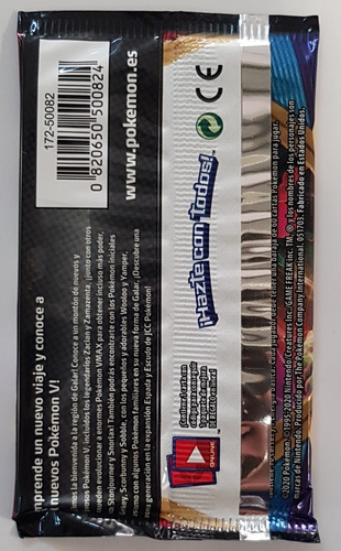 Imagen 6 de 8 de Sobre Pokemon Tcg Espada Y Escudo Nuevo Y Sellado !!!
