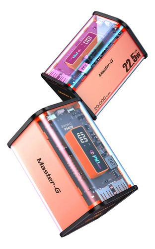 Power Bank 20000 Mah Carga Rápida Master-g Color Naranja