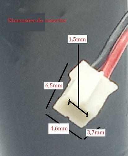 Bateria Li-ion 18650 7,4v 2200mah Sanyo Com Conector E Pcb