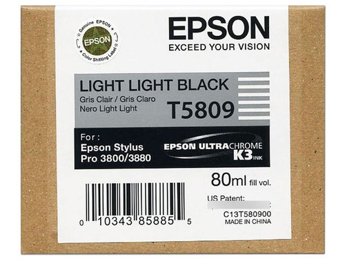 Tinta Epson Stylus Pro 3800 Gris Light T580900