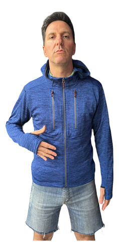 Campera Micropolar Hombre Running Deportiva Termico Liviano 