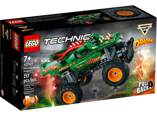 Lego® Technic Monster Jam Dragon - Lego Cantidad de piezas 217