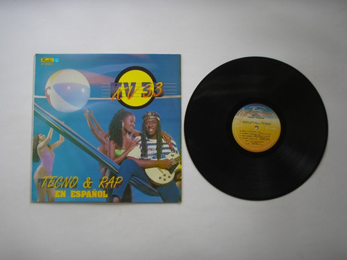 Lp Vinilo Kv33 Tecno & Rap En Español Edicion Colombia 1992