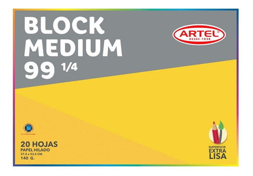 Block Medium 99 1/8 20 Hojas 140g