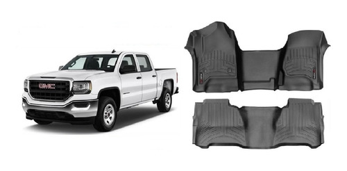 Pisos Weathertech Corridos Para Gmc Sierra 2016/2019 4 Ptas