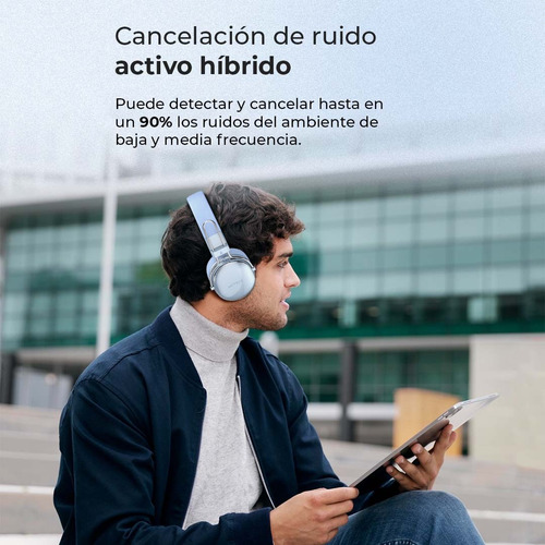 Audífonos Para Disp Inalámbricos Luxe Chic Hp710 Over Ear Color Azul
