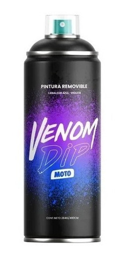 Pintura Removible Moto En Aerosol Venom Camaleon Azul Violet