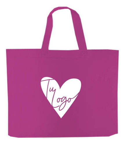 50 Eco Bolsas Impr. C/logo Ambas Cara Un Color 50x40x10 M/t