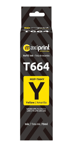Tinta De Recarga Compatible Epson T664