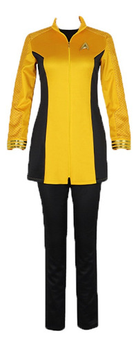 Star Trek Uniforme Amarillo De Las Mujeres Cosplay Disfraz
