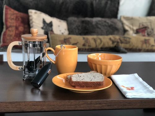 Cafetera Prensa Francesa Con Embolo 600 Cc. De Bambu