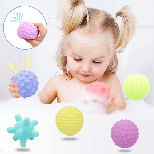 Set 12 Pelotas De Bebé Sensoriales Cubos Didácticos