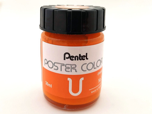 Tinta Guache Pentel Poster Color Laranja 03 30ml