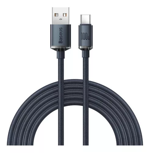 Cable Baseus 100w 2mts Usb C - C Laptops / Tablets / Phones