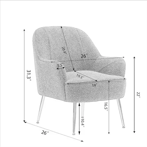 Sillón Finca Ancha Saucer: Elegante Y Cómodo Para Sala O Dor