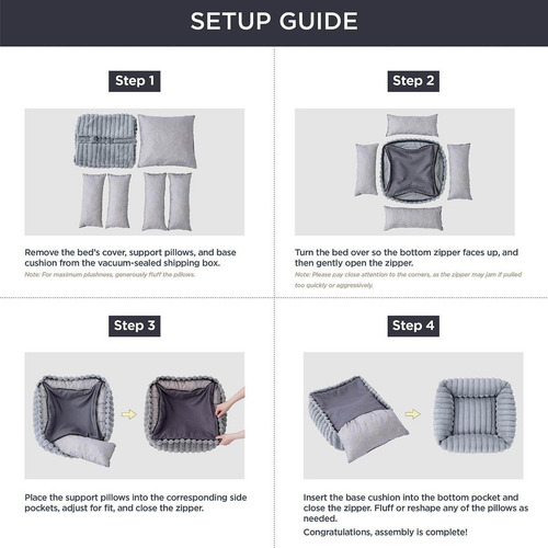 Cama Para Perros, Sofá, Tumbona, Camas Para Gatos De M Gris