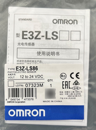 Sensor Fotoeléctrico Omron E3z-ls Pnp 12 A 24 Vdc