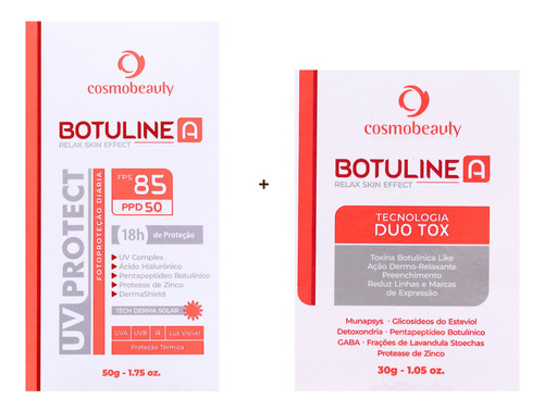  Cosmobeauty Kit Filtro Fps 85 + Creme Tópico Botuline A