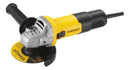 Esmeriladora Amoladora Slimline 4½'' 750w Stanley Sg7115-b3 Color Amarillo