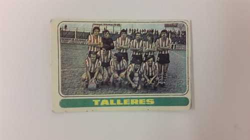 Figuritas Tarjetones Fulbito 74 Futbol Talleres Reproduccion