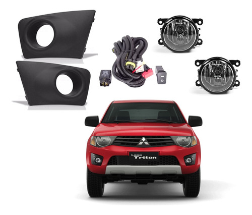 Neblinero Mitsubishi L200 2011-2015 Kit Completo