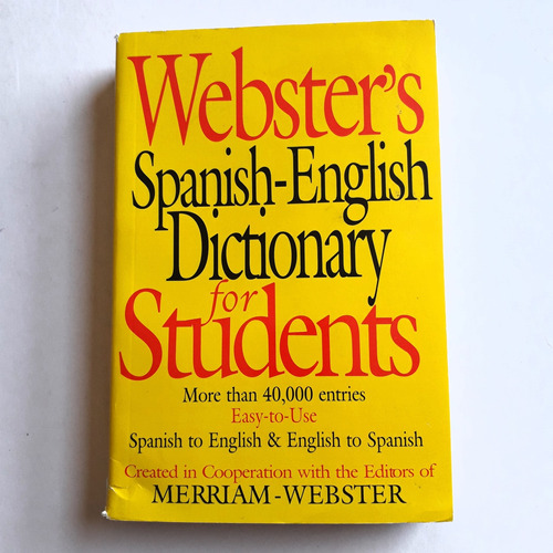 Diccionario Inglés - Español, Español Inglés  Webster 