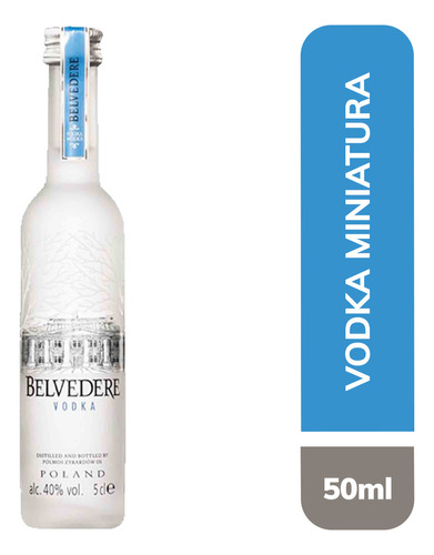 Belvedere miniatura vodka 50ml mini garrafa original