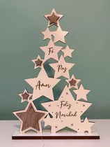 Comprar Pino De Estrellas Figura Degorativa Navideña En Madera Mdf