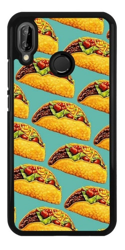 Funda Protector Para Huawei Tacos Tapiz Moda Mexico Comid