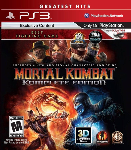 Mortal Kombat 9 Ps3 Komplete Edition - Español - Digital