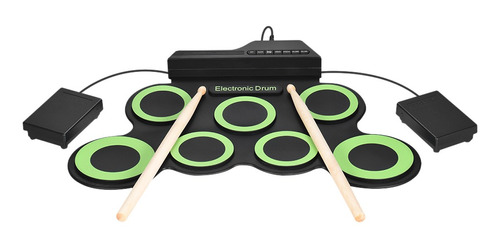 Tamaño Compacto Portátil Digital Roll Up Drum Kit 7 Silicon