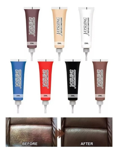 20ml Repara Restaura Cuero Sofa Timon Zapato Casaca Asiento
